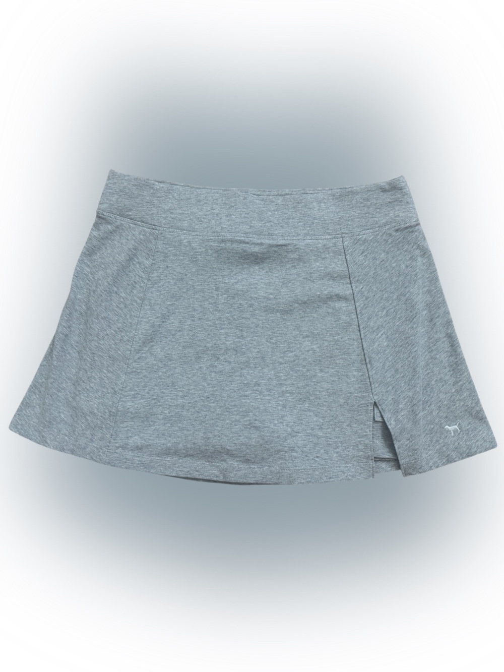 Light Gray Athletic Skort with Subtle Logo